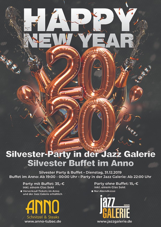 Silvester Party Jazz Gallerie Bonn Anno Tubac